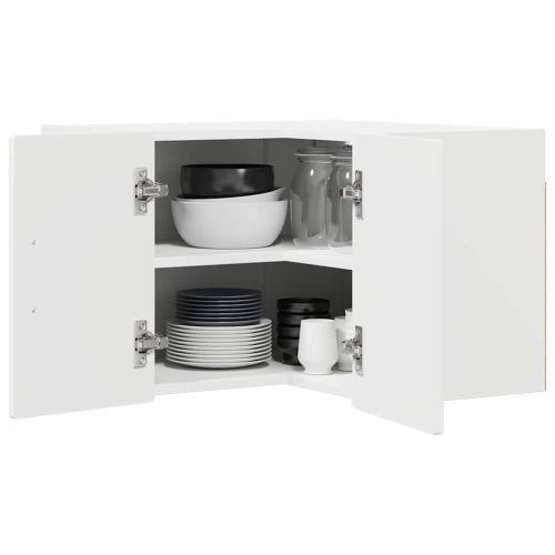 Кухненски шкаф с рафт Бяло 57 x 57 x 40 см Инженерно дърво