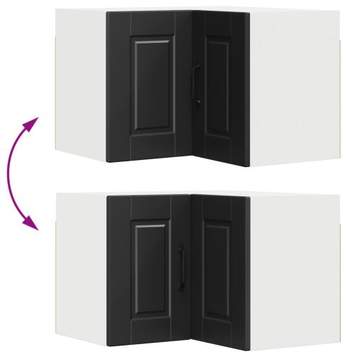 Кухненски шкаф с рафт Черно 57 x 57 x 40 см Инженерно дърво