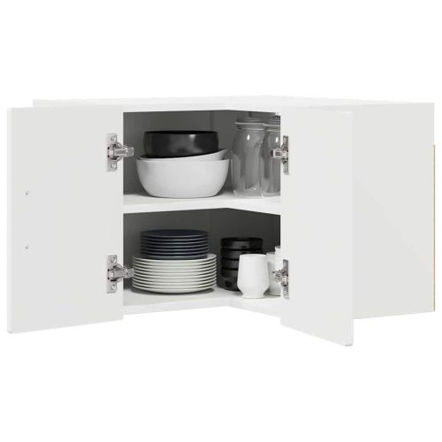 Кухненски шкаф Лъскаво бяло 57 x 57 x 40 см Инженерно дърво