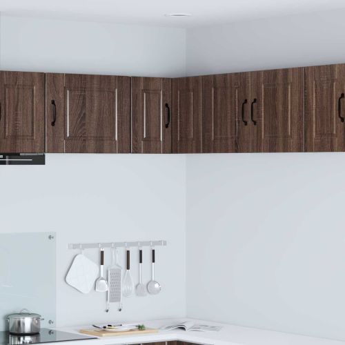 Кухненски шкаф с рафт Кафяв дъб 57 x 57 x 40 см Инженерно дърво