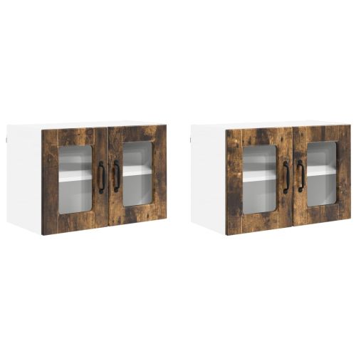 Кухненски шкаф 2 pcs Димян дъб 60 x 31 x 40 см Инженерно дърво