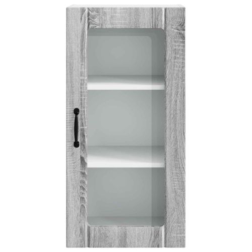 Кухненски шкаф 2 pcs Сив Сонома 40 x 31 x 80 см Инженерно дърво