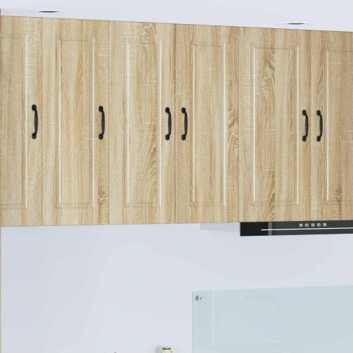 Кухненски шкаф 2 pcs Сонома дъб 30 x 31 x 80 см Инженерно дърво