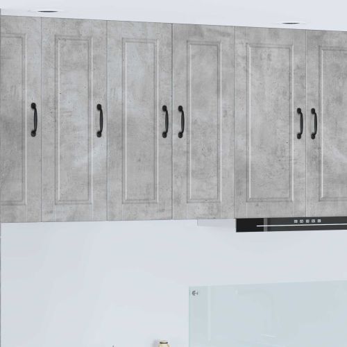 Кухненски шкаф Циментено сиво 30 x 31 x 80 см Инженерно дърво