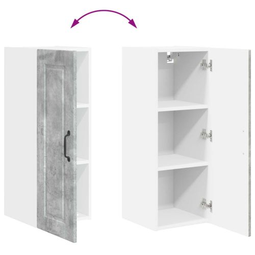 Кухненски шкаф Циментено сиво 30 x 31 x 80 см Инженерно дърво