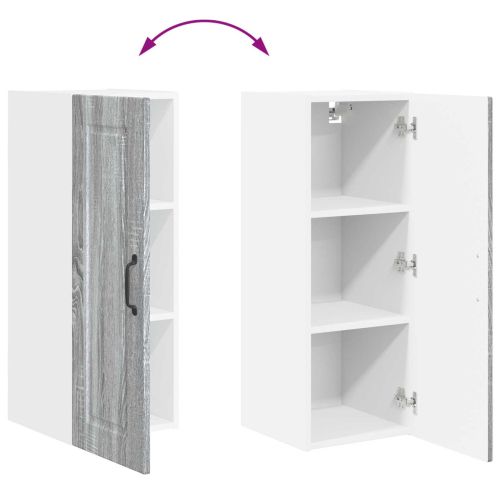 Кухненски шкаф Сив Сонома 30 x 31 x 80 см Инженерно дърво