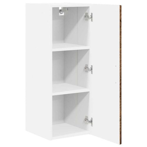 Кухненски шкаф с рафт с врата 2 pcs Старо дърво 30 x 31 x 80 см