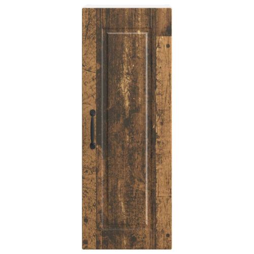 Кухненски шкаф с рафт с врата 2 pcs Старо дърво 30 x 31 x 80 см