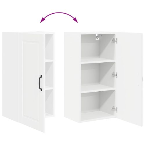 Кухненски шкаф с рафт Бяло 40 x 31 x 80 см Инженерно дърво