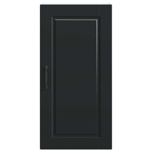 Кухненски шкаф с рафт Черно 40 x 31 x 80 см Инженерно дърво