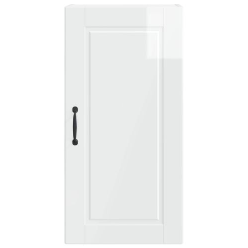 Кухненски шкаф Лъскаво бяло 40 x 31 x 80 см Инженерно дърво