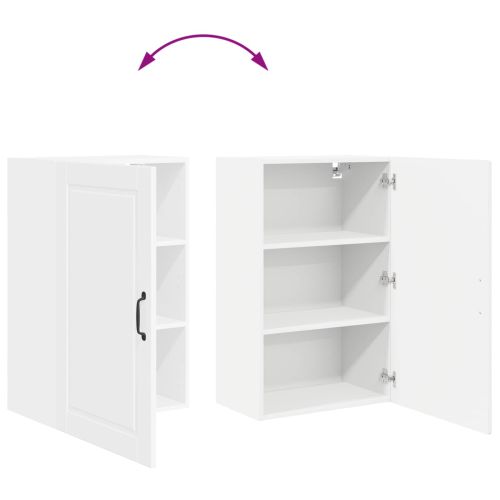 Кухненски шкаф Лъскаво бяло 50 x 31 x 80 см Инженерно дърво