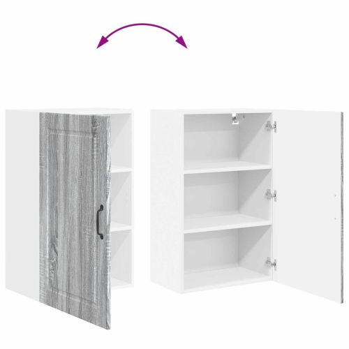 Горен кухненски шкаф Сив Сонома 50 x 31 x 80 см Инженерно дърво