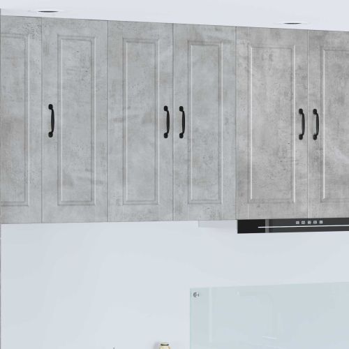 Кухненски шкаф Циментено сиво 60 x 31 x 80 см Инженерно дърво