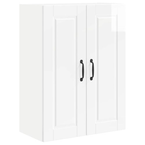 Кухненски шкаф Лъскаво бяло 60 x 31 x 80 см Инженерно дърво