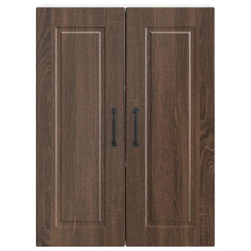 Кухненски шкаф с рафт Кафяв дъб 60 x 31 x 80 см Инженерно дърво