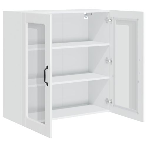 Кухненски шкаф Лъскаво бяло 80 x 31 x 80 см Инженерно дърво