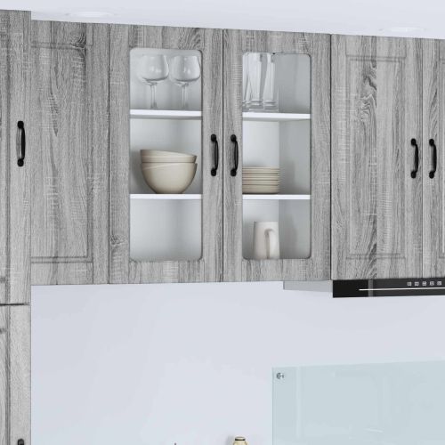 Кухненски шкаф Сив Сонома 80 x 31 x 80 см Инженерно дърво