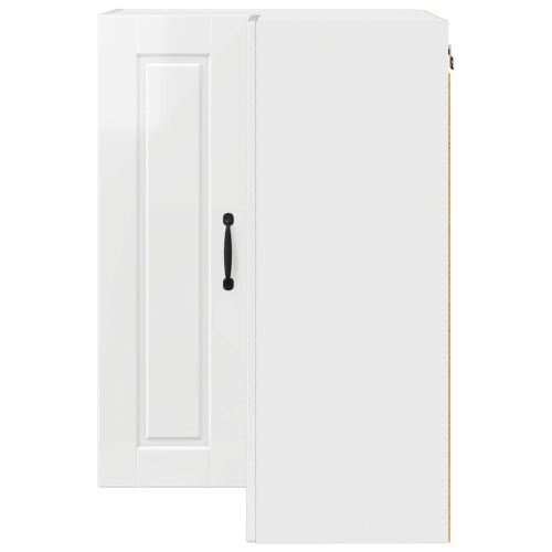 Кухненски шкаф Лъскаво бяло 57 x 57 x 80 см Инженерно дърво