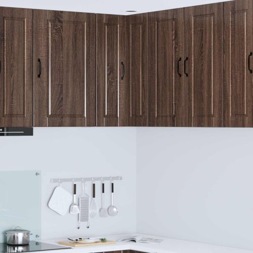 Кухненски шкаф с рафт Кафяв дъб 57 x 57 x 80 см Инженерно дърво