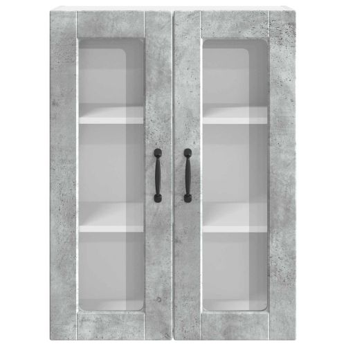 Кухненски шкаф Циментено сиво 60 x 31 x 80 см Инженерно дърво