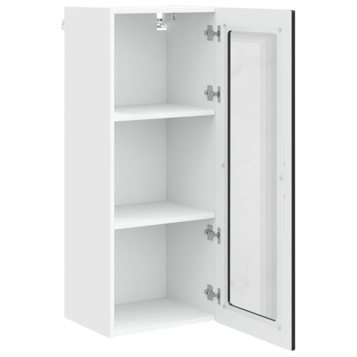 Кухненски шкаф с рафт Черно 40 x 31 x 100 см Инженерно дърво