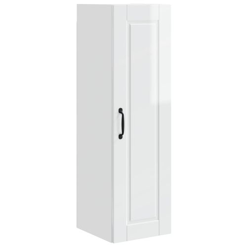 Кухненски шкаф Лъскаво бяло 30 x 31 x 100 см Инженерно дърво