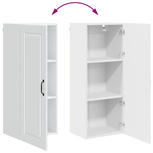 Горен кухненски шкаф Бяло 40 x 31 x 100 см Инженерно дърво