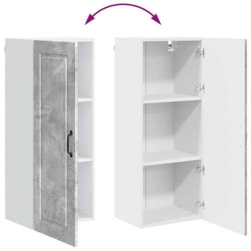 Кухненски шкаф Циментено сиво 40 x 31 x 100 см Инженерно дърво