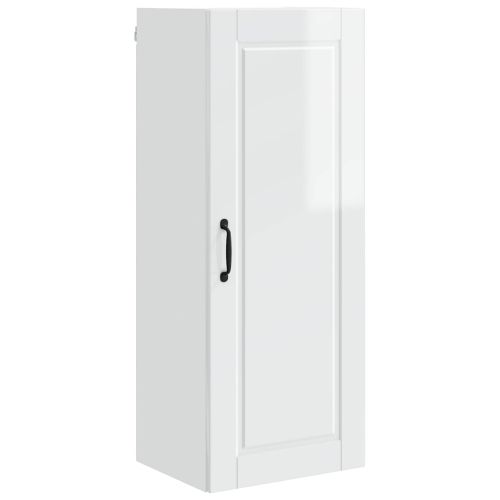 Кухненски шкаф Лъскаво бяло 40 x 31 x 100 см Инженерно дърво