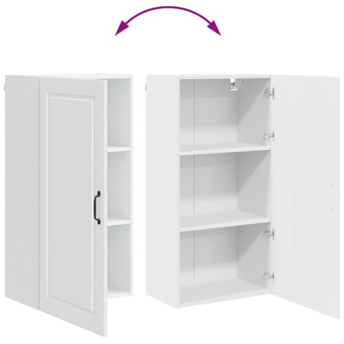 Кухненски шкаф с рафт Бяло 50 x 31 x 100 см Инженерно дърво