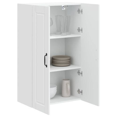 Кухненски шкаф Лъскаво бяло 60 x 31 x 100 см Инженерно дърво