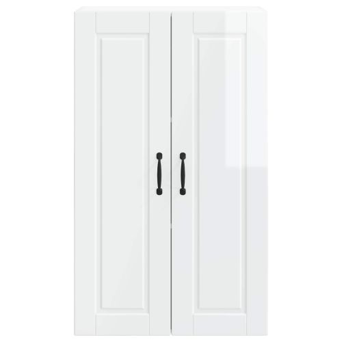 Кухненски шкаф Лъскаво бяло 60 x 31 x 100 см Инженерно дърво