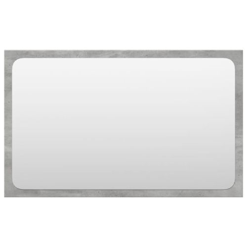 Комплект мебели за баня от 4 части бетонно сив инженерно дърво