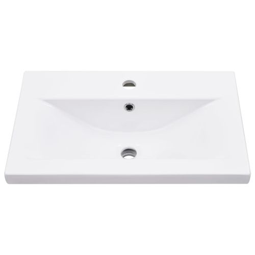 Комплект шкафове за баня от 5 части дъб сонома инженерно дърво