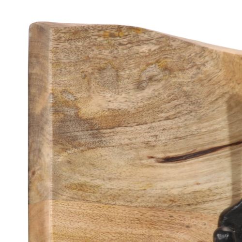 Стенна закачалка с 4 куки манго масивно дърво