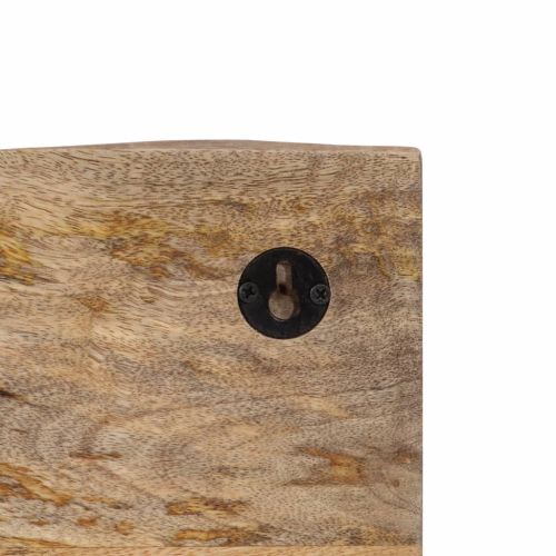 Стенна закачалка с 4 куки манго масивно дърво