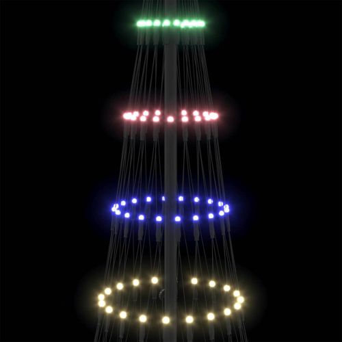 LED Коледна Елха с поставка Многоцветен 184.5 см Метал