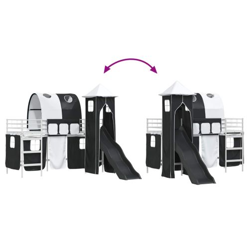 Бял и черен 90 x 190 cm