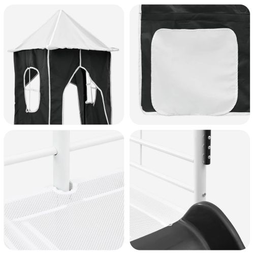 Бял и черен 99,5 x 200 см