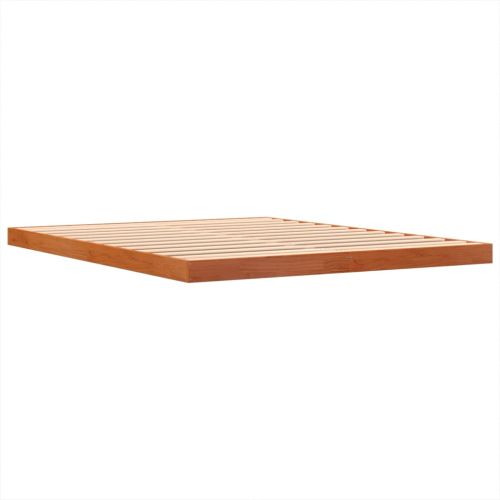 Рамка за легло, восъчнокафяв, 160x200 см, борово дърво масив