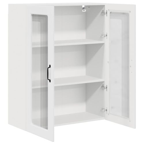 Кухненски шкаф Лъскаво бяло 80 x 31 x 100 см Инженерно дърво