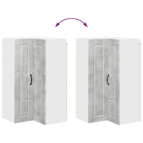 Кухненски шкаф Циментено сиво 57 x 57 x 100 см Инженерно дърво