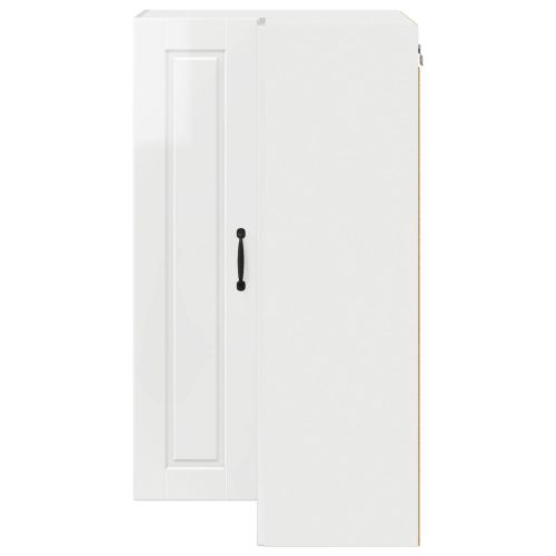 Кухненски шкаф Лъскаво бяло 57 x 57 x 100 см Инженерно дърво