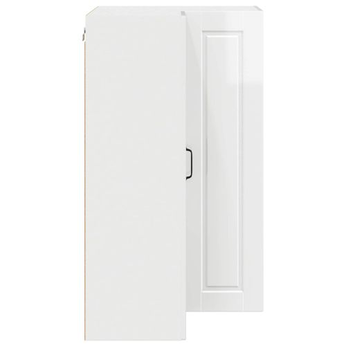 Кухненски шкаф Лъскаво бяло 57 x 57 x 100 см Инженерно дърво