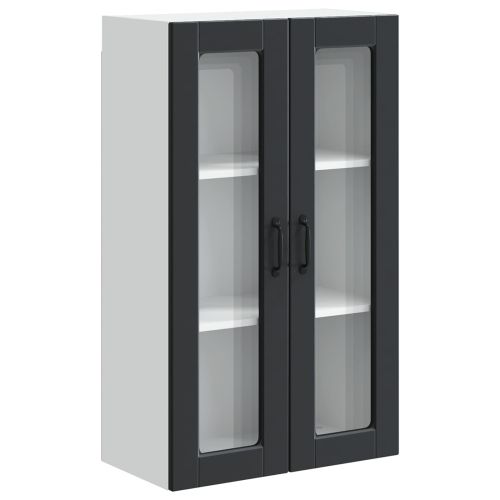 Кухненски шкаф с рафт Черно 60 x 31 x 100 см Инженерно дърво