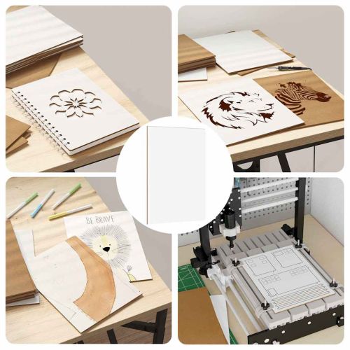 Декор панели 50 pcs Бяло 21 x 30 x 0,27 см Инженерно дърво