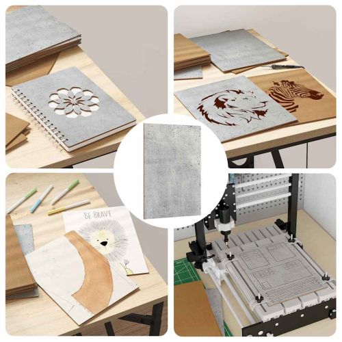 Декор панели 12 pcs Циментено сиво 21 x 30 x 0,27 см