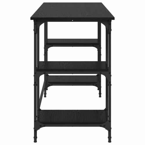 Бюро с рафт Черния дъб 140 x 50 x 75 см Инженерно дърво