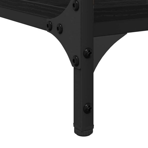 Бюро с рафт Черния дъб 140 x 50 x 75 см Инженерно дърво